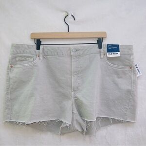 Old Navy NWT 3'' Inseam O.G. Straight High Rise Cut Off Shorts size 22